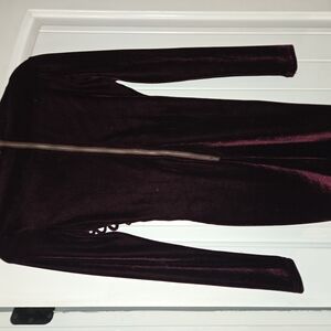 Privy Velvet Mini Dress - Deep Burgundy